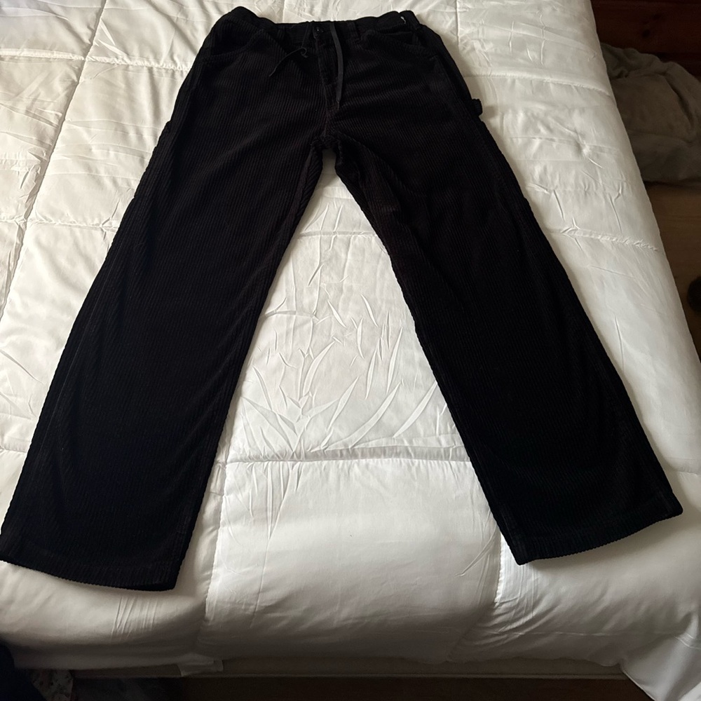NWOT-Men's Black Corduroy Pants - Classic Straight Fit.